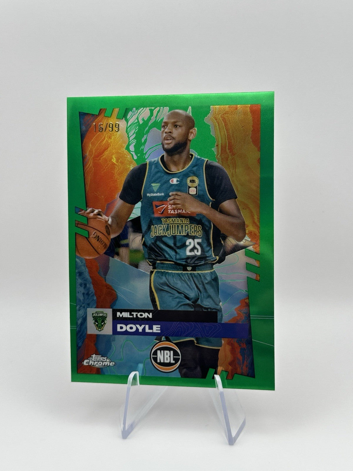 2024-25 Topps Chrome NBL Milton Doyle Green Refractor 16/99