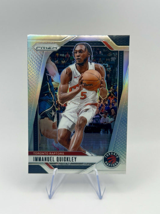 2024-25 Panini Prizm Immanuel Quickley #78 Silver Toronto Raptors NBA Card