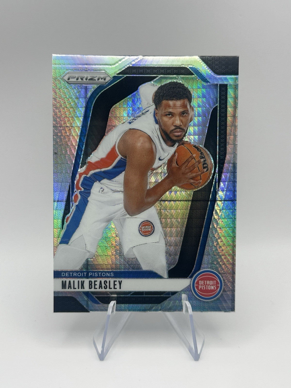 2024-25 Panini Prizm Malik Beasley Pulsar Prizm #211 Detroit Pistons NBA Card
