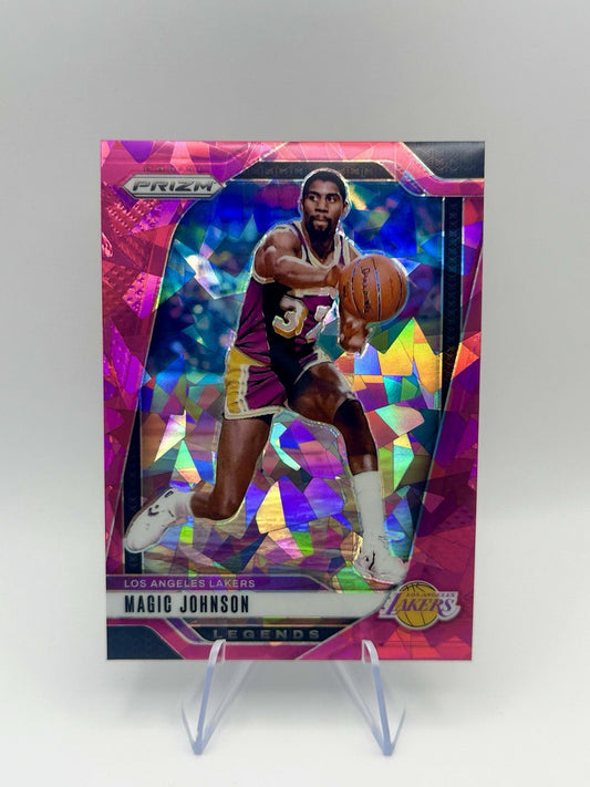 2024-25 Panini Prizm Pink Ice Prizm LA Lakers Orlando Magic Johnson NBA Card
