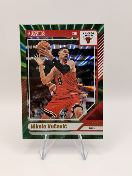 2024-25 Panini Donruss Nikola Vucevic Green Laser Parallel Chicago Bulls #146