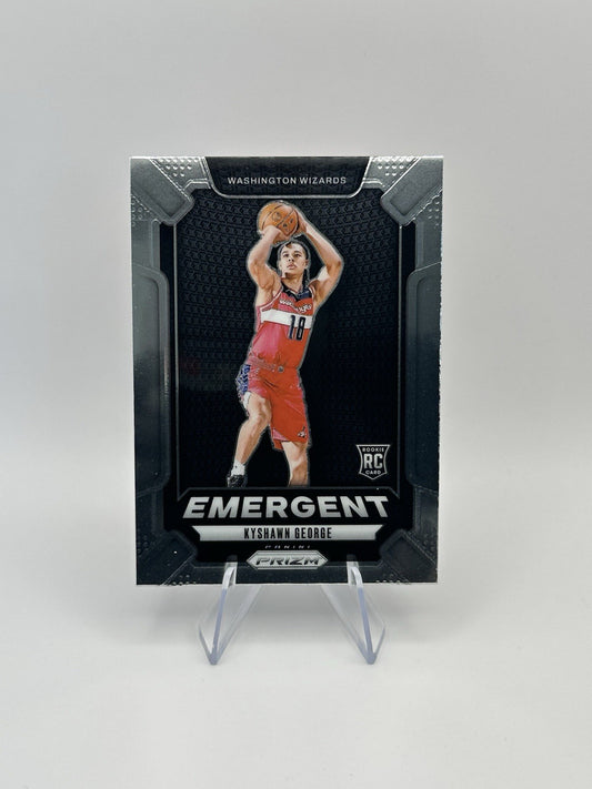 2024-25 Panini Prizm Kyshawn George #3 Emergent RC Washington Wizards NBA Card