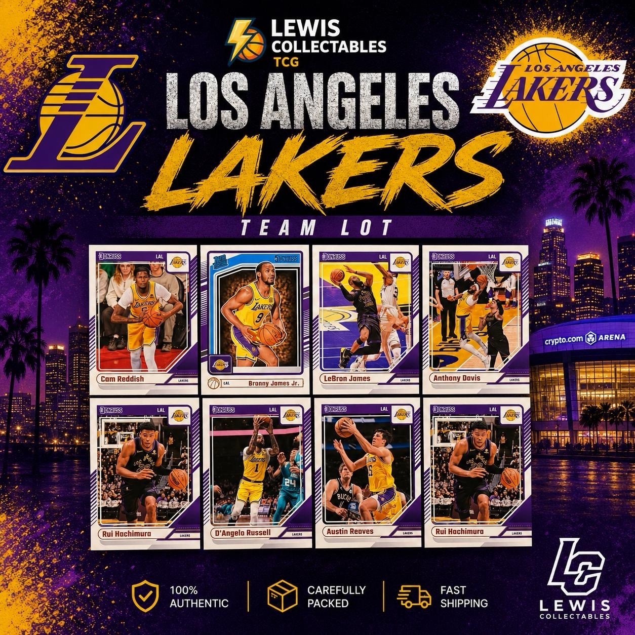 2024-25 Donruss Los Angeles Lakers Team Lot Bronny James LeBron RC NBA Card