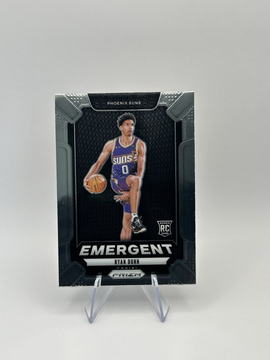 2024-25 Panini Prizm Ryan Dunn RC #22 Phoenix Suns Emergent NBA Card