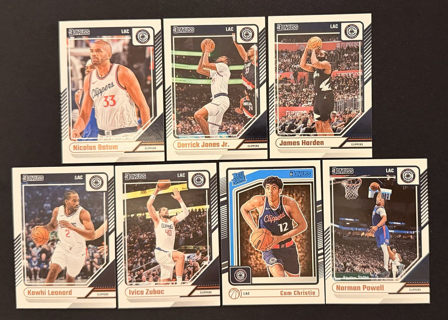 2024-25 Donruss LA Clippers Team Lot Harden Leonard Zubac RC NBA Card