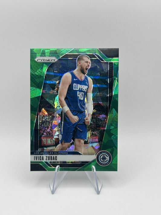 2024-25 Panini Prizm Green Ice Prizm #39 Ivica Zubac Los Angeles Clippers