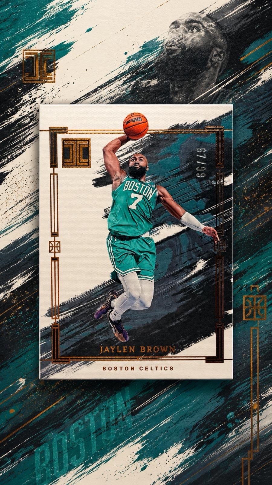 2023-24 Panini Impeccable Jaylen Brown Canvas Creations /99 #94 Celtics SSP