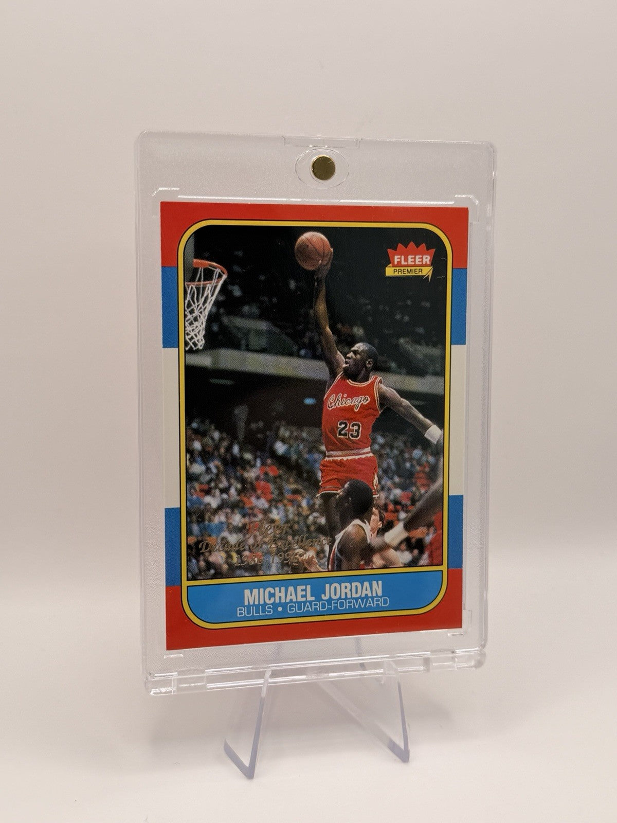 Michael Jordan 1996-97 Fleer Decade of Excellence #4 Chicago Bulls