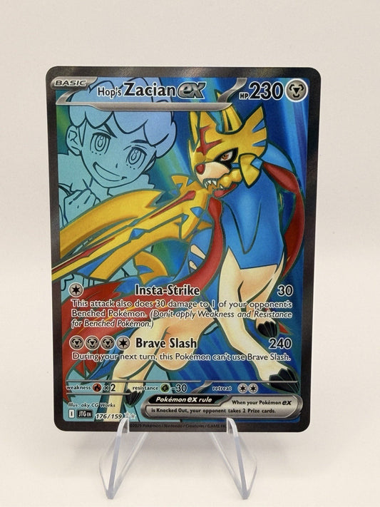 Pokemon Hop’s Zacian ex 176/159 Journey Together Ultra Rare NM