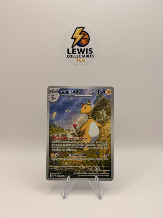 Ampharos Illustration Rare #090/086 Chaos Rising Pokemon Card NM