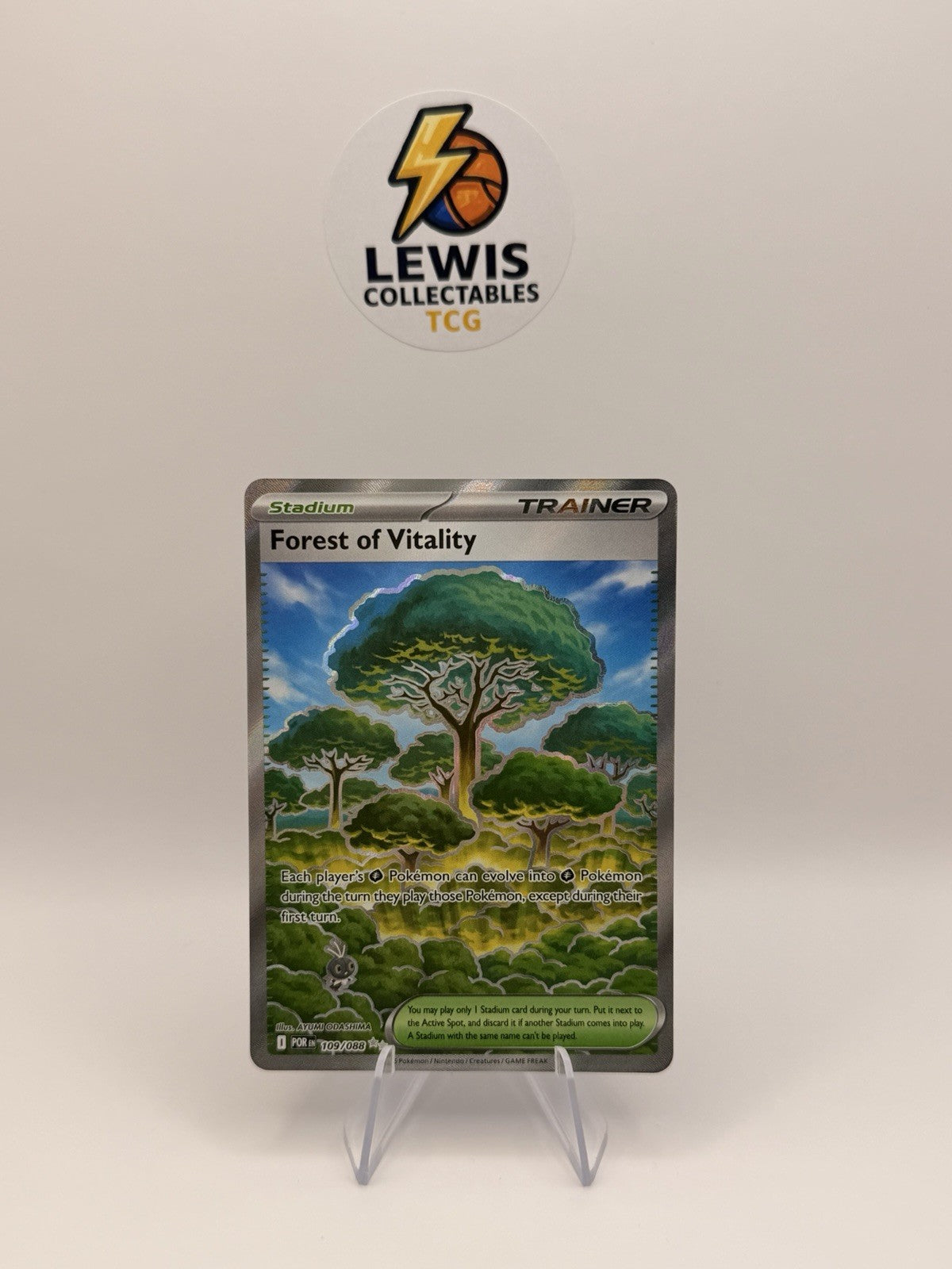 Pokemon Forest of Vitality 109/088 Holo Perfect Order NM Trainer Card