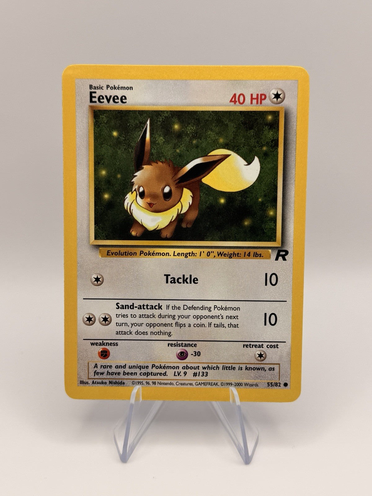 Pokémon Team Rocket Eevee 55/82 Unlimited WOTC Vintage