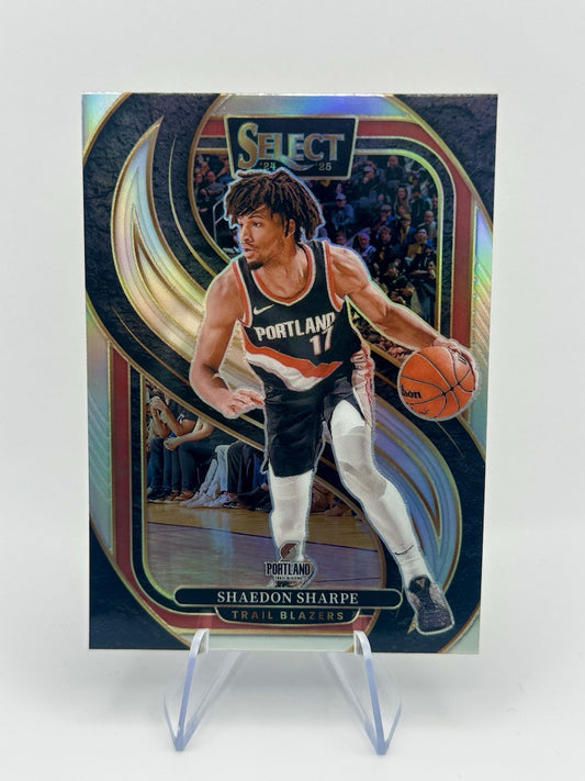 2024-25 Select Shaedon Sharpe Silver Prizm Portland Trailblazersrtland NBA Card
