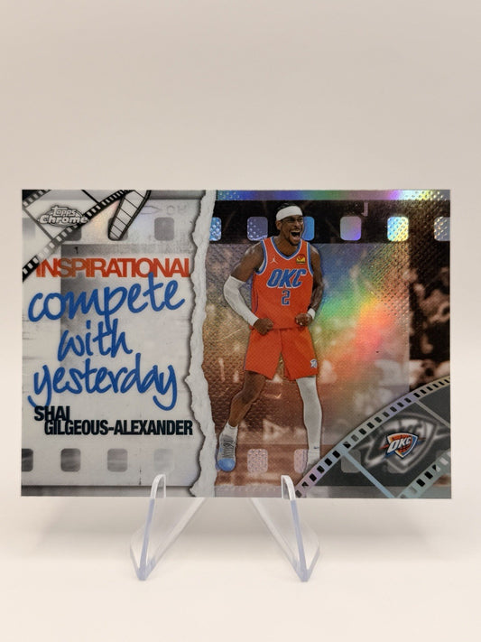 2024-25 Topps Chrome Shai Gilgeous-Alexander Inspirational Refractor OKC