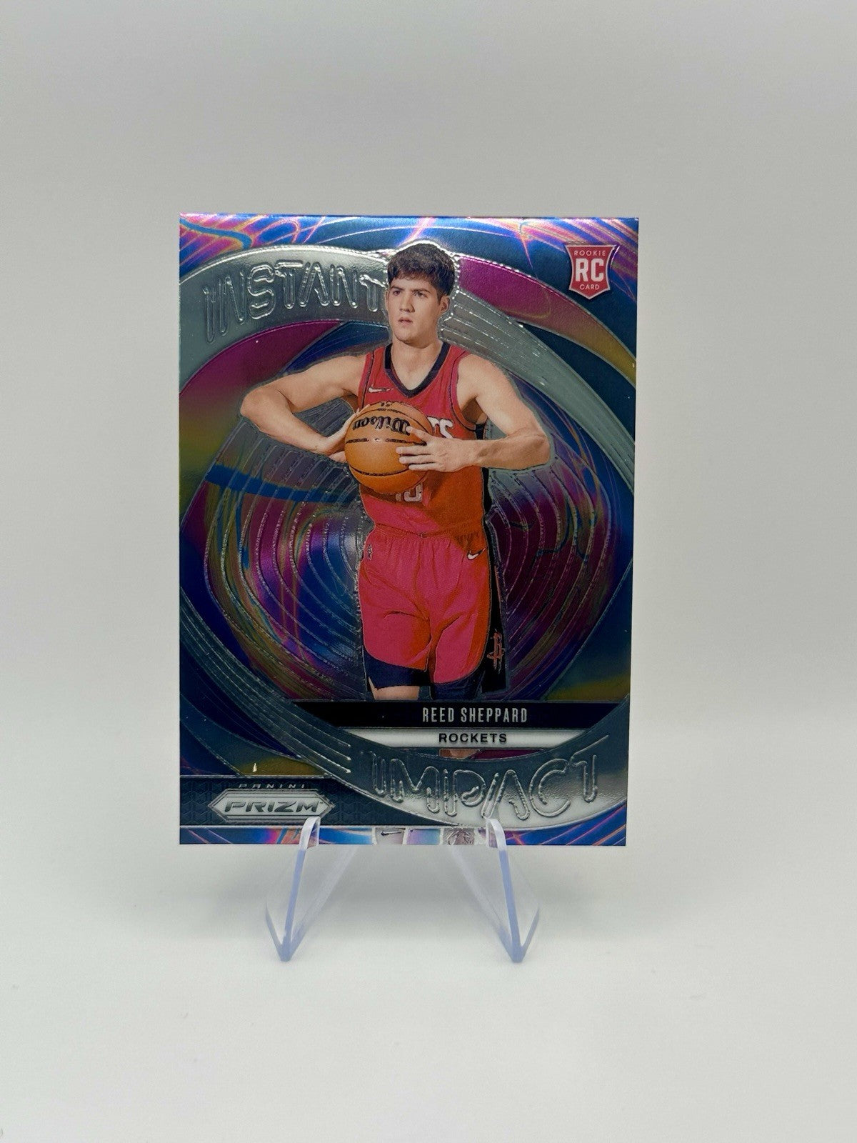 2024-25 Panini Prizm Reed Sheppard RC #24 Instant Impact Houston Rockets