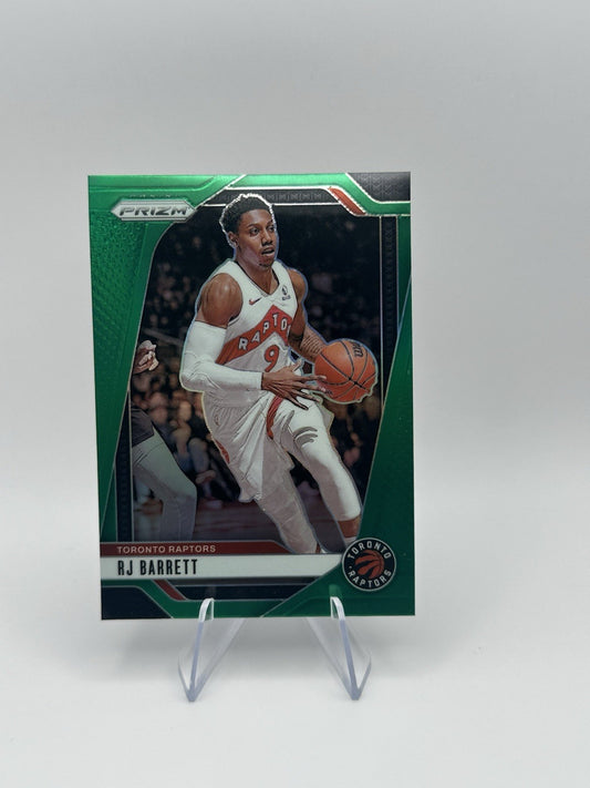 2024-25 Panini Prizm RJ Barrett Green Prizm #101 Toronto Raptors NBA Card