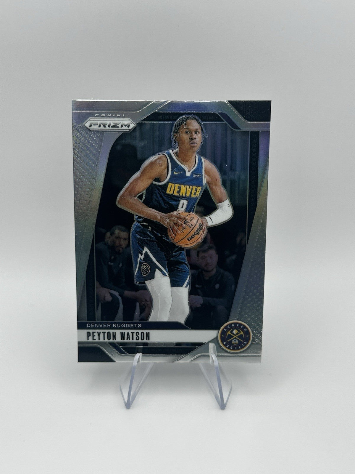 2024-25 Panini Prizm Silver Prizm Denver Nuggets #133 Peyton Watson NBA Card