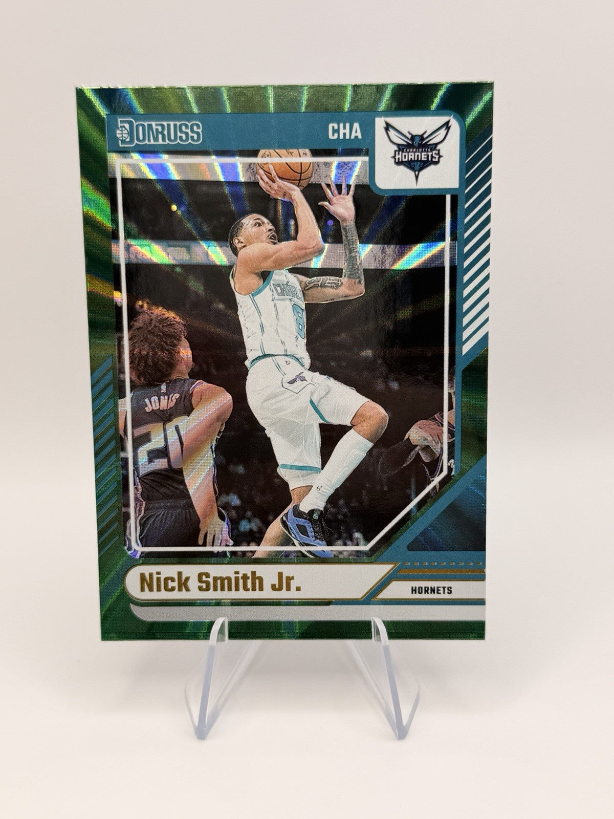 2024-25 Panini Donruss Nick Smith Jr Green Laser Parallel Charlotte Hornets #104