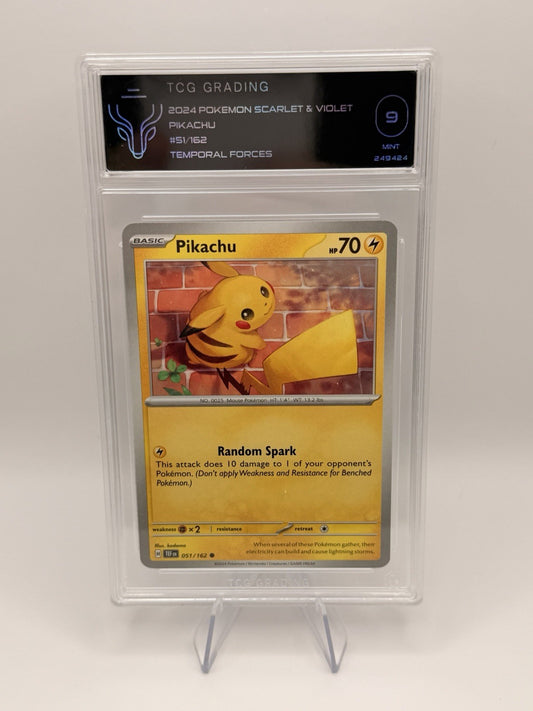Pikachu - 051/162 Temporal Forces Common Pokemon Card