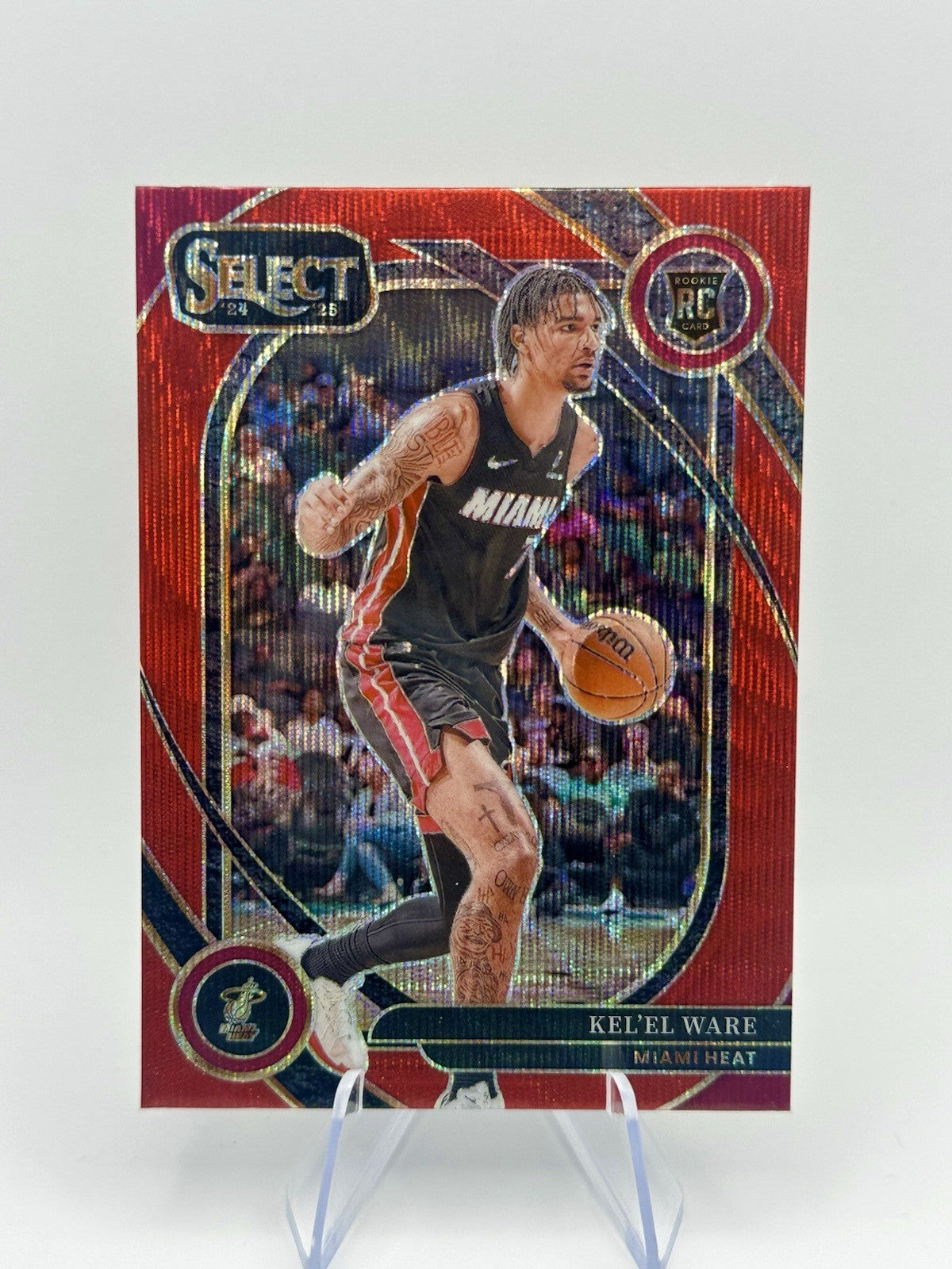 2024-25 Select Kel'el Ware RC Courtside Miami Heat RC #273 Red Wave NBA Card