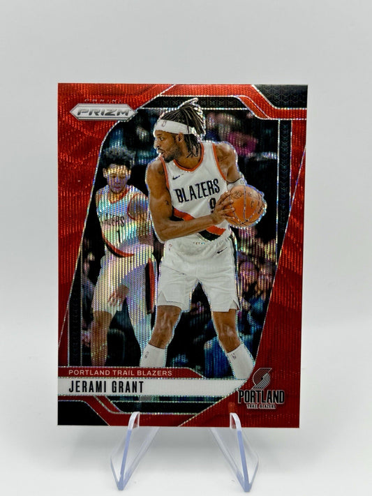 2024-25 Panini Prizm Prizm Jerami Grant Red Prizm Trail Blazers #204 NBA Card