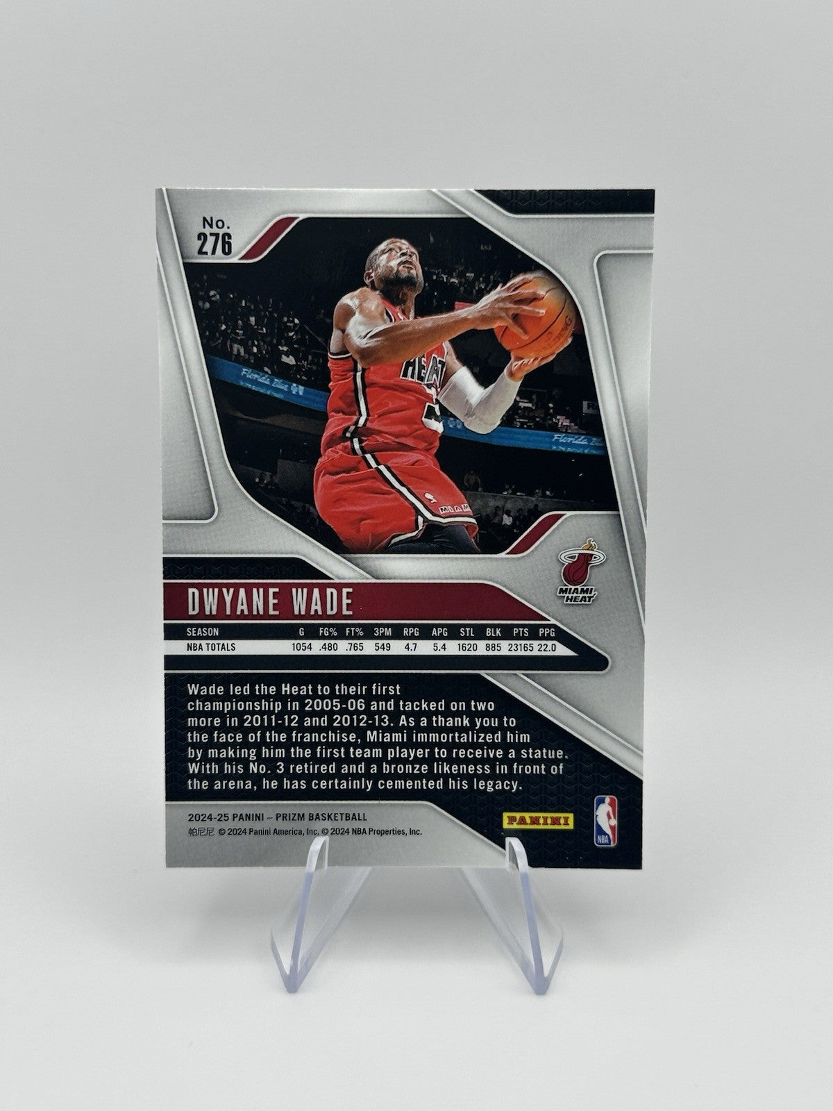 2024-25 Panini Prizm #276 Dwyane Wade Miami Heat Legends NBA Card