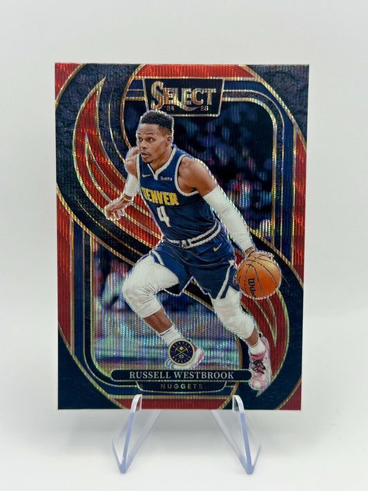 2024-25 Panini Select Premier Level Red Wave Russell Westbrook #104 1s31