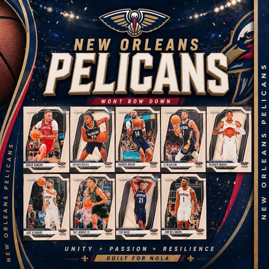 New Orleans Pelicans Team Lot Panini Prizm Cards Zion Williamson RC NM NBA Card