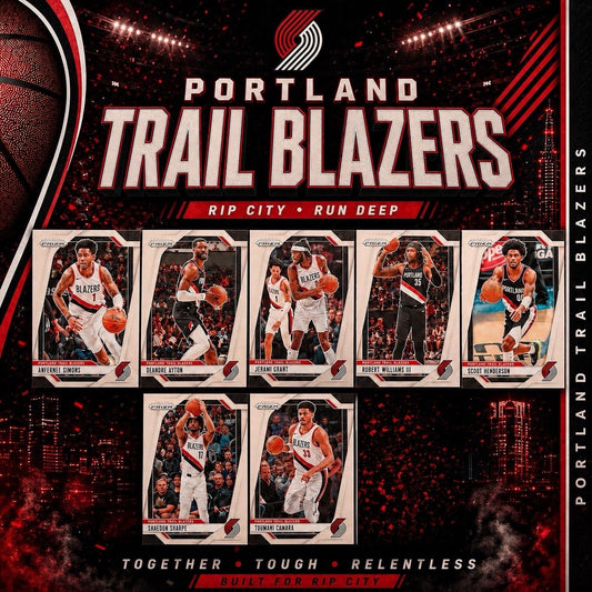 2024-25 Panini Prizm Portland Trail Blazers Team Lot Scoot Henderson Sharpe