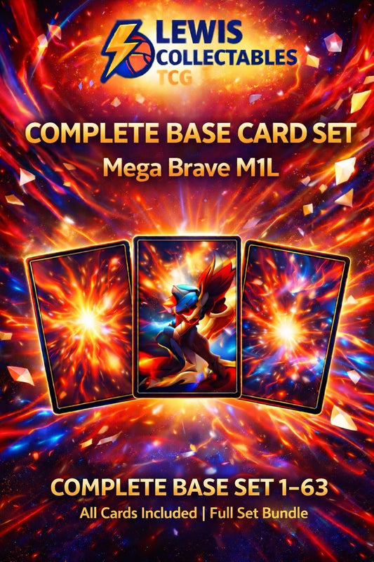 Mega Brave M1L Pokemon TCG TCG Complete Base Set 1–63 All Cards