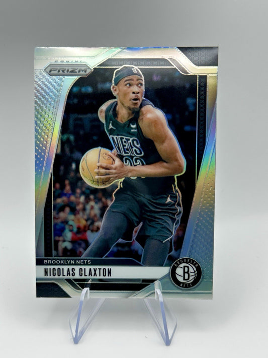 2024-25 Panini Prizm Nicolas Claxton Silver Prizm Nets #38 NBA Card
