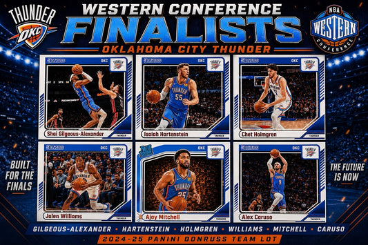 2024-25 Panini Donruss OKC Thunder Team Lot SGA Holmgren Williams Finals
