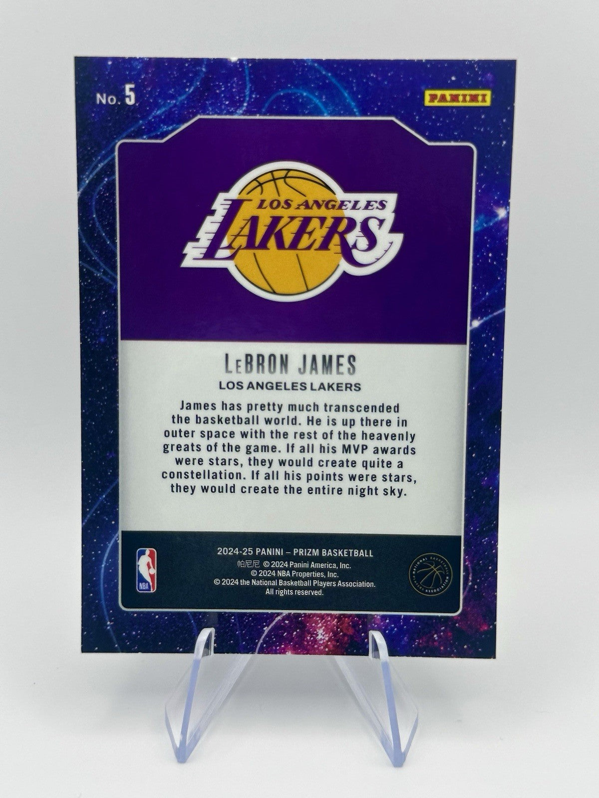 2024-25 Panini Prizm Prizm Deep Space Curry Doncic LeBron 3 Card Lot NBA Card