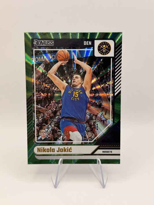 2024-25 Panini Donruss Nikola Jokic Green Laser Parallel Denver Nuggets #188