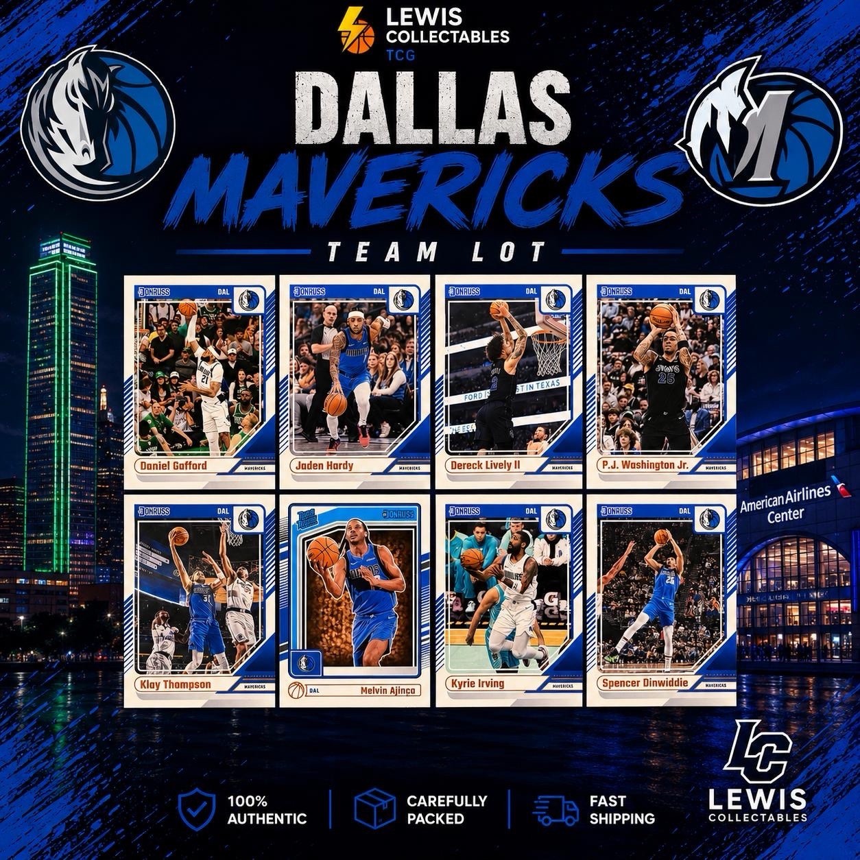 2024-25 Donruss Dallas Mavericks Team Lot Kyrie Irving Lively Klay Thompson RC
