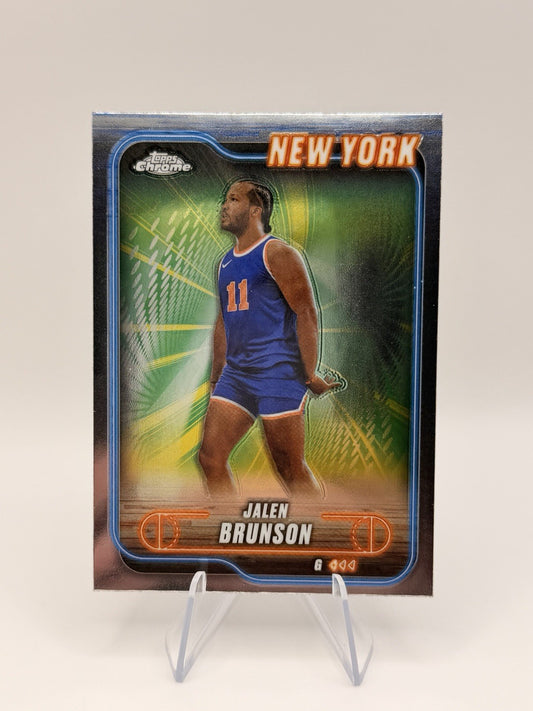 2024-25 Topps Chrome Jalen Brunson #47 New York Knicks Card NM NBA Card