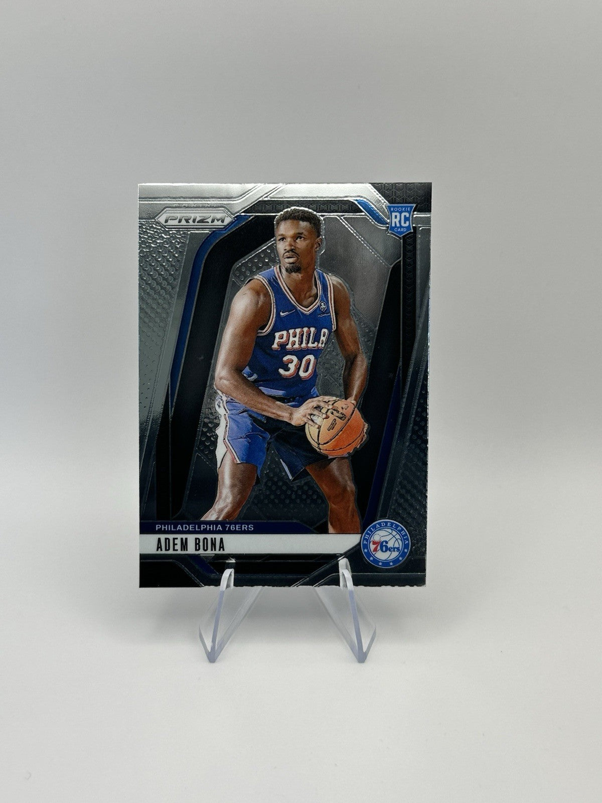 2024-25 Panini Prizm RC #267 Adem Bona Philadelphia 76ers RC NBA Card