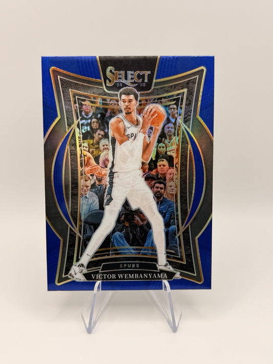 2024-25 Panini Prizm Select Victor Wembanyama Blue Prizm SSP San Antonio Spurs