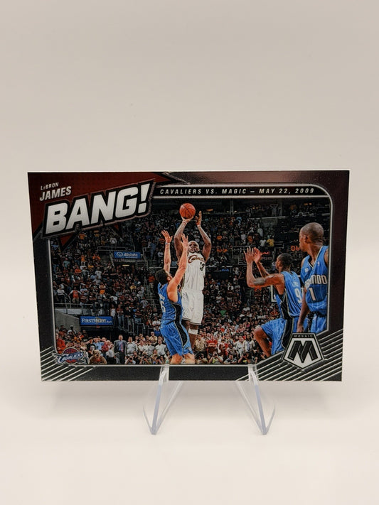 2020-21 Panini Mosaic Bang LeBron James #11 Cleveland Cavaliers Insert NM