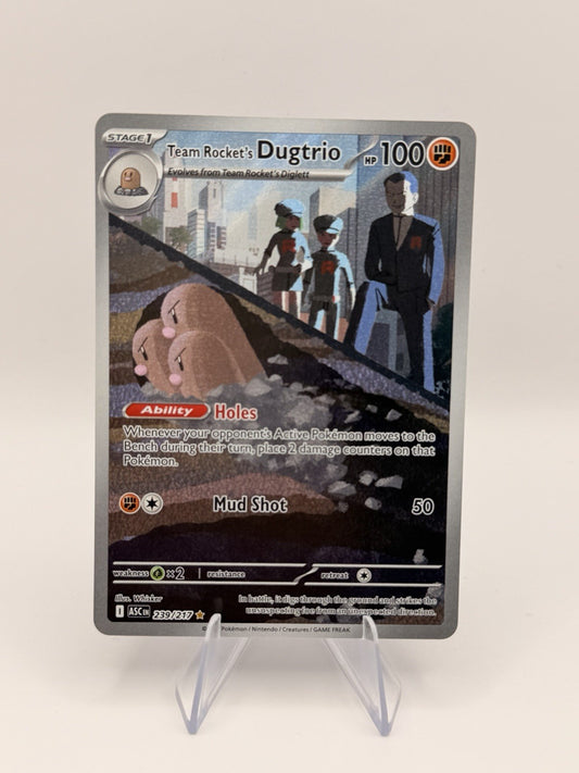 Team Rocket’s Dugtrio 239/217 IR Ascended Heroes Pokemon English