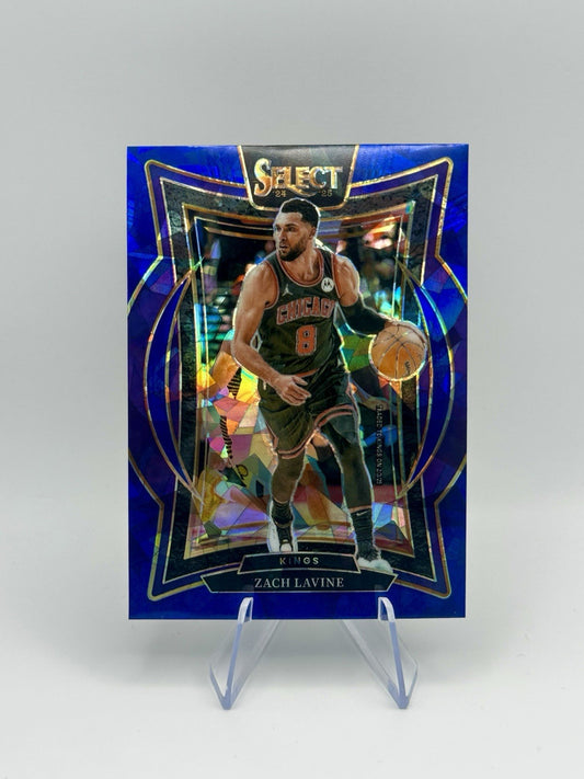 2024-25 Select Zach LaVine Blue Cracked Ice Sacramento Kings #10 NBA Card