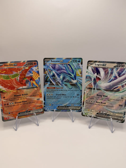 Pokemon TCG Japanese Legendary Trio Ho-Oh Lugia Suicune ex Set NM