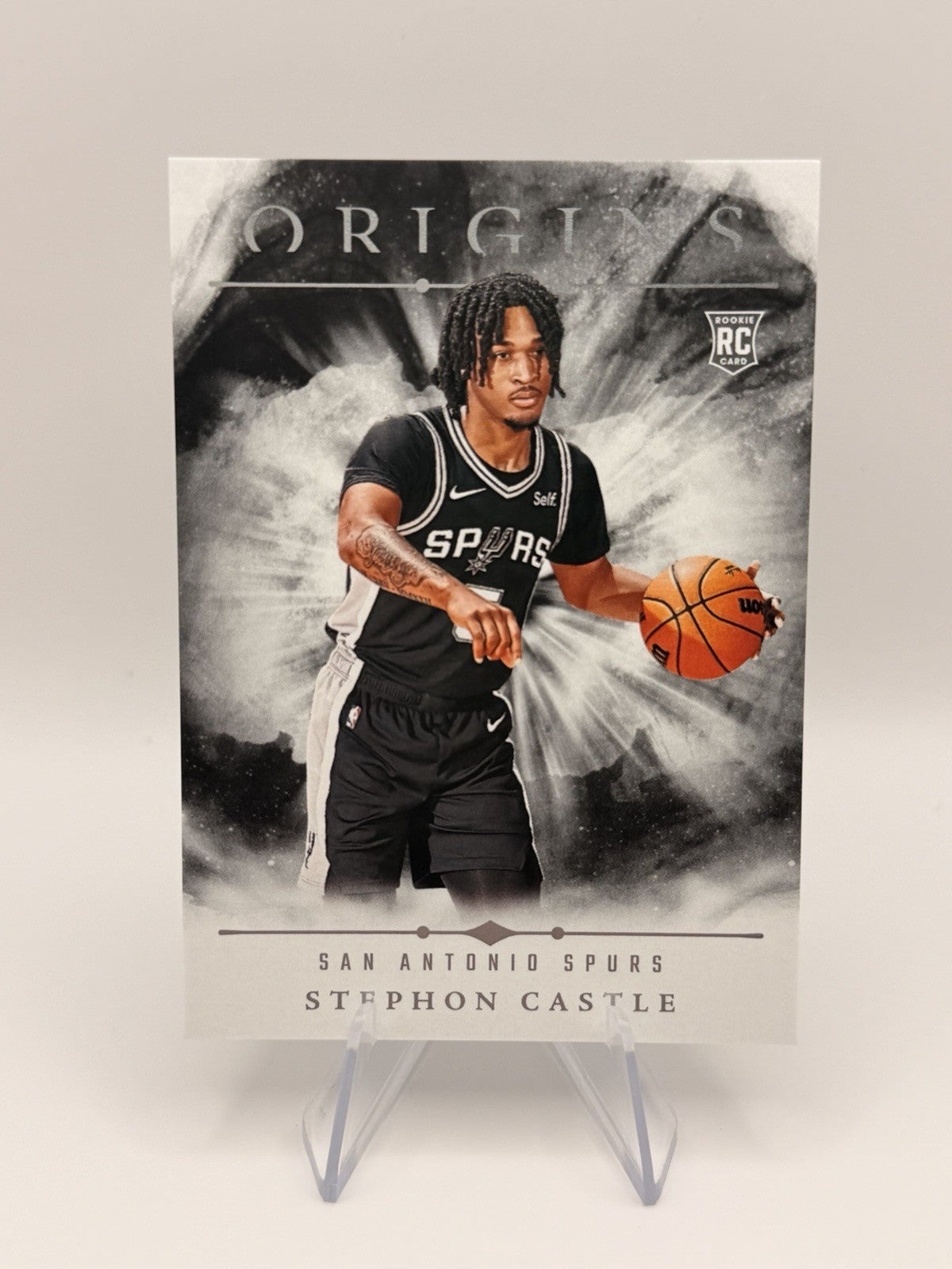 2024-25 Panini Origins Stephon Castle Rookie Card RC Spurs #75