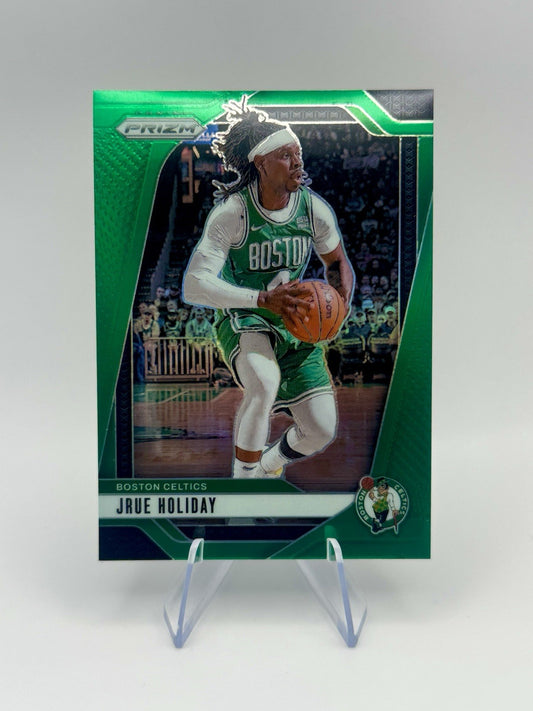 2024-25 Panini Prizm #171 Green Prizm Parallel Boston Celtics JRUE HOLIDAY