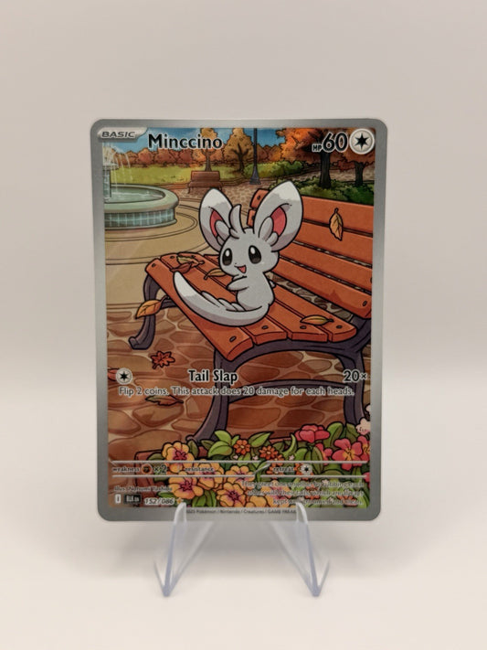Pokémon Black Bolt Minccino 152/086 Illustration Rare IR Near Mint