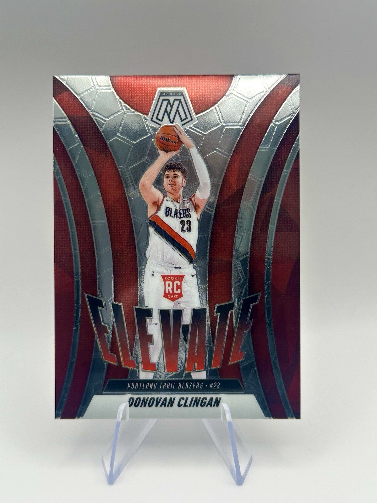 2024-25 Panini Mosaic #6 Donovan Clingan RC Elevate NBA Card