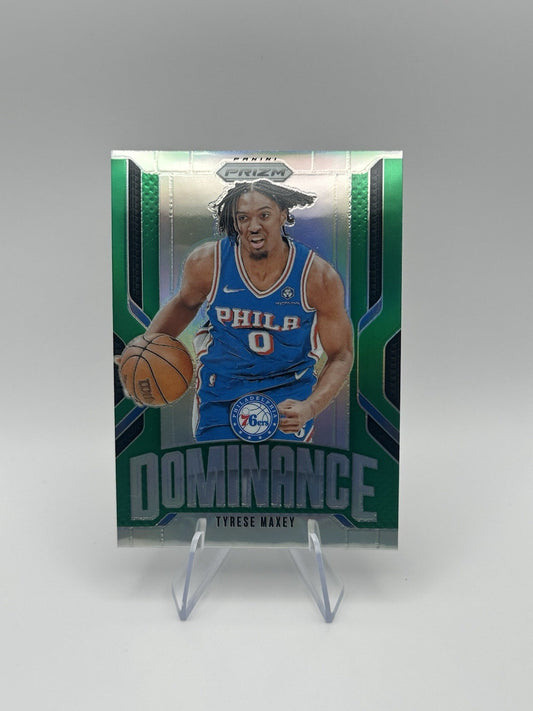 2024-25 Panini Prizm Silver Dominance Philadelphia 76ers #24 Tyrese Maxey