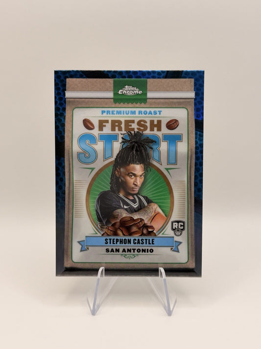 2025 Topps Chrome Stephon Castle (RC) #FS-3 Blue Premium Roast Fresh Start ￼
